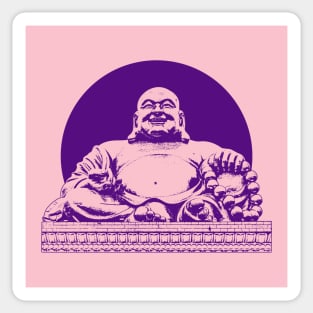 Buddhism Art Dark Purple Color Sticker